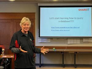 Linda discusses learning about queries in database design